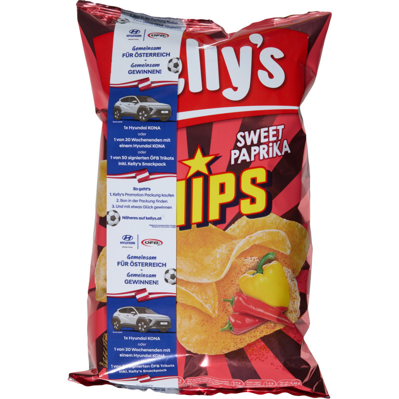 Kellys Chips Sweet Paprika 150g knusprig und würzig